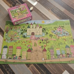 Whimsical Green Castle Puzzle for Kids